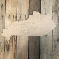 Kentucky Horse State Cutout, Unfinished Wall Decor Paint by Line
