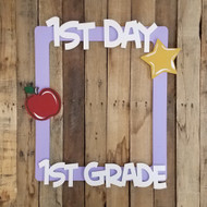 1st Day Back to School Photo Prop Kit, Unfinished Wooden Classroom Kit