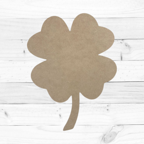 Buy 3 leaf clover Online, Unfinished Cutout, Wooden Shape, Paintable MDF