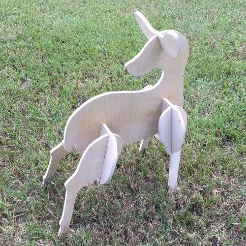 Reindeer Yard Art Baby Doe 1 2 Pine Christmas Decor Build A