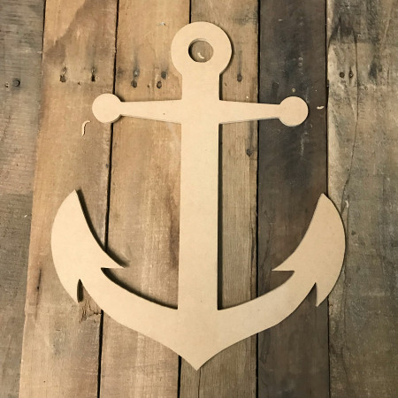 Anchor Unfinished Wood Cutouts Variety Of Sizes / Artistic Craft