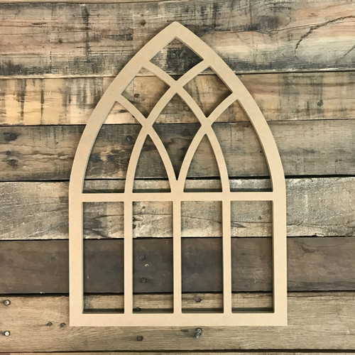 Buy Online Wooden Craft Cathedral Arch Window Decor