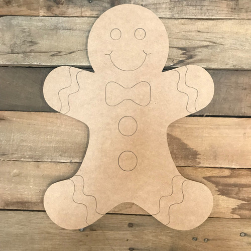 Gingerbread Man Mug Unfinished Wood Cut Out – The Color of Whimsy