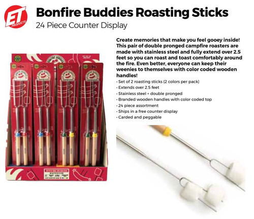 Bonfire Buddies Roasting Sticks 24pc