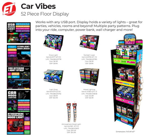 Car Vibez Display 52pc