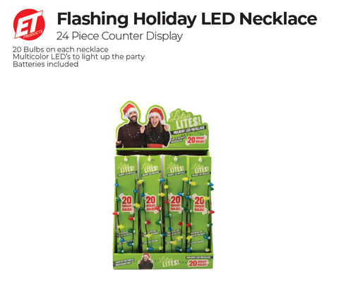 Flashing Holiday LED Necklace Flashing Holiday LED Necklace
