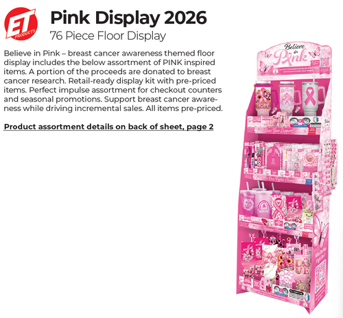 Pink 2026 Display - 76ct Display