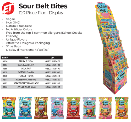 Sour Belt Bites - 120ct