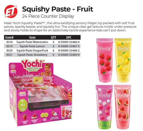 Squishy Paste Fruit - 24ct
