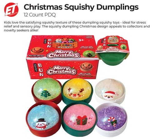 Christmas Squishy Dumplings - 12ct