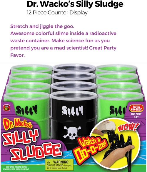 Dr. Wacko's Silly Sludge - 12pc Counter Display