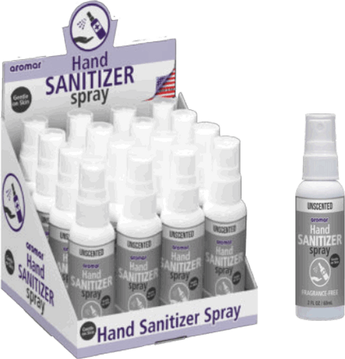 Unscented Hand Sanitizer Counter Display - 16 pc