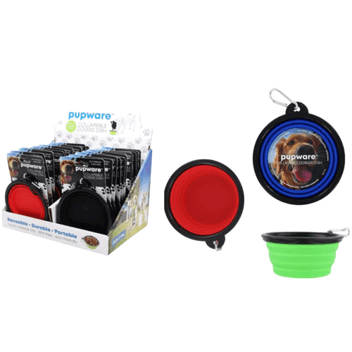 Pupware Collapsible Dog Bowl Display - 24 ct