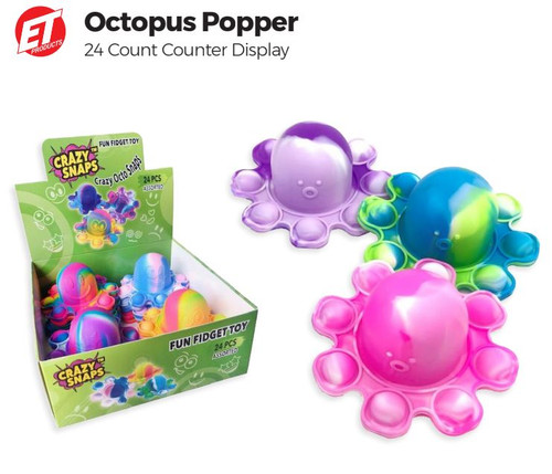 Octopus Popper Crazy Snap Fidget Toy