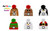 Kids Christmas LED Hats 18ct