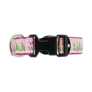 Merry Christmas on Pink Collar