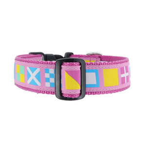 A-Z Code Flag on Pink Collar