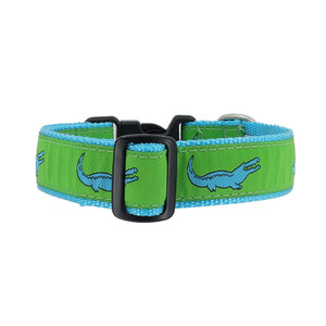 ALLIGATOR - LIGHT BLUE & GREEN COLLAR