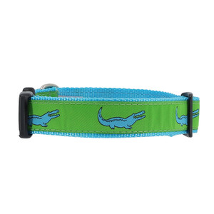 ALLIGATOR - LIGHT BLUE & GREEN COLLAR