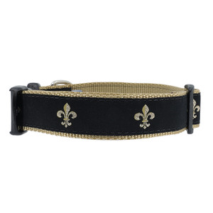 Fleur de Lis on Black Collar