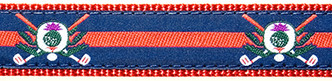Golf Thistle on Navy Collar Golf Thistle on Navy Collar