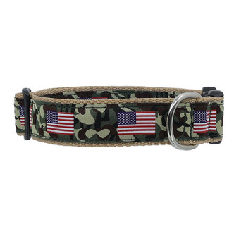 American Flag on Camo Collar