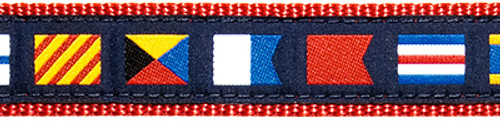 1 1/4" - A-Z Code Flag on Navy Collar