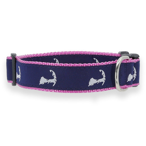 Cape Cod - White on Navy Collar