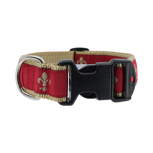 Fleur de Lis on Red Collar