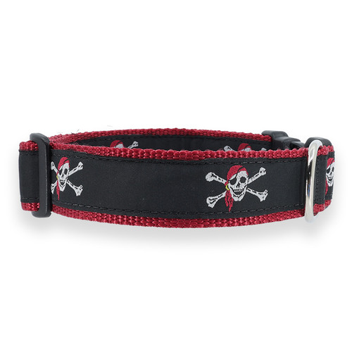 Skull and Crossbones on Red