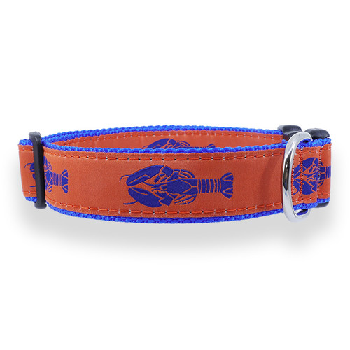 Lobsters (Blue on Orange) Collar