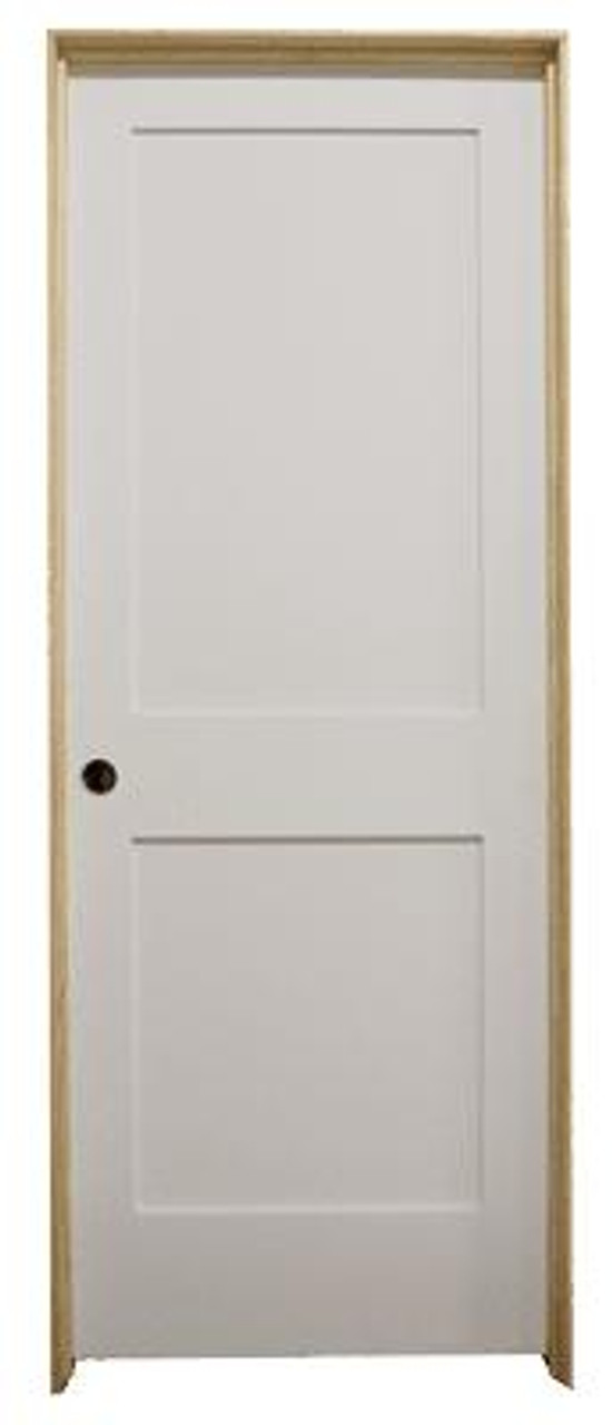 White Shaker 2 Panel Solid Core Primed Mdf Prehung Interior Door