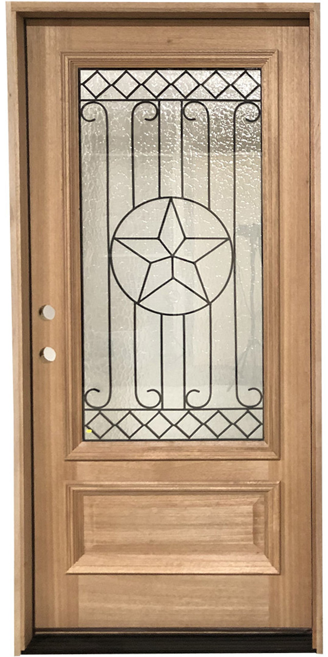 Texas Star 3/0x6/8 Mahogany Prehung Exterior Single Door