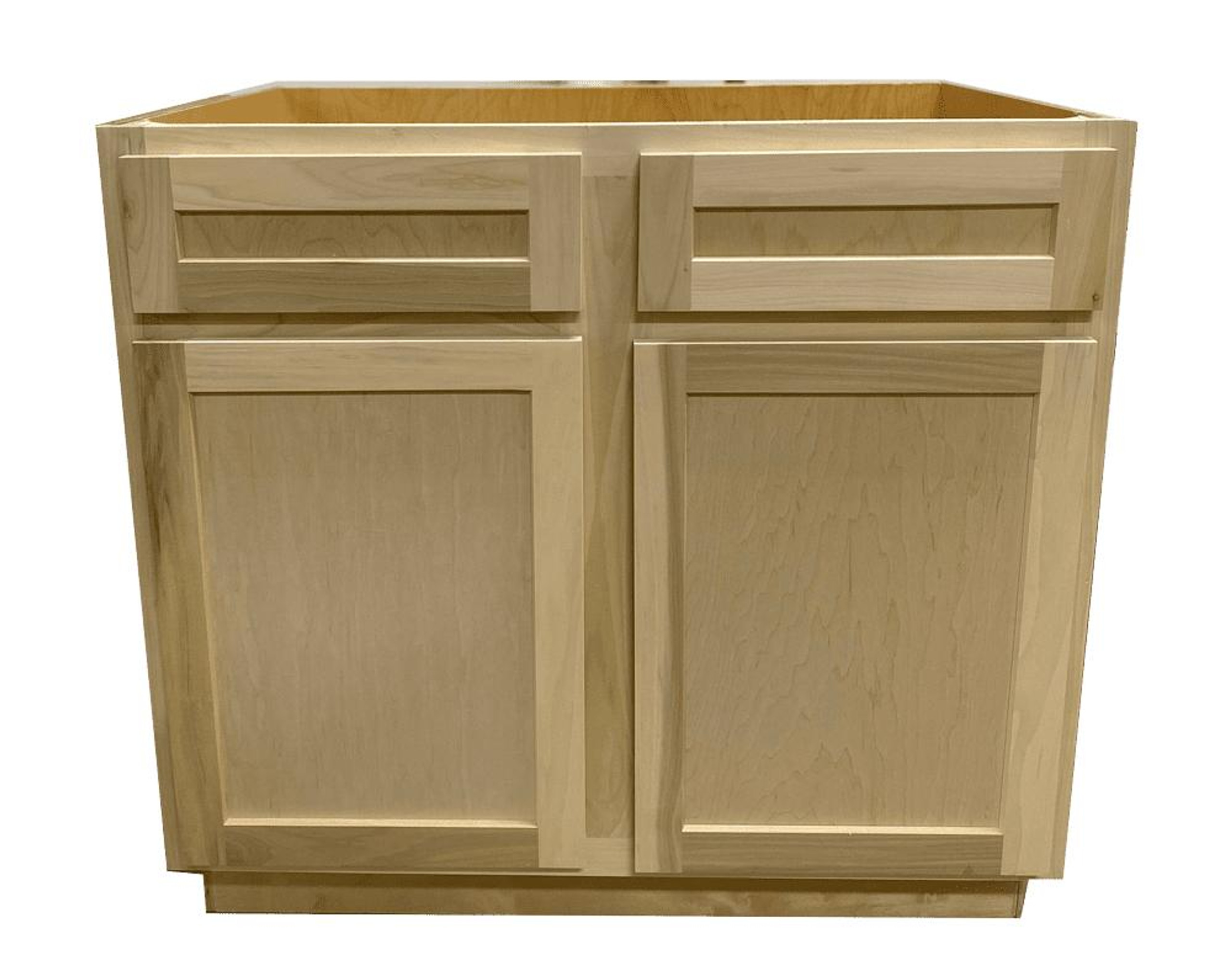 Kitchen Sink Base Cabinet | Unfinished Poplar | Shaker Style | 33"