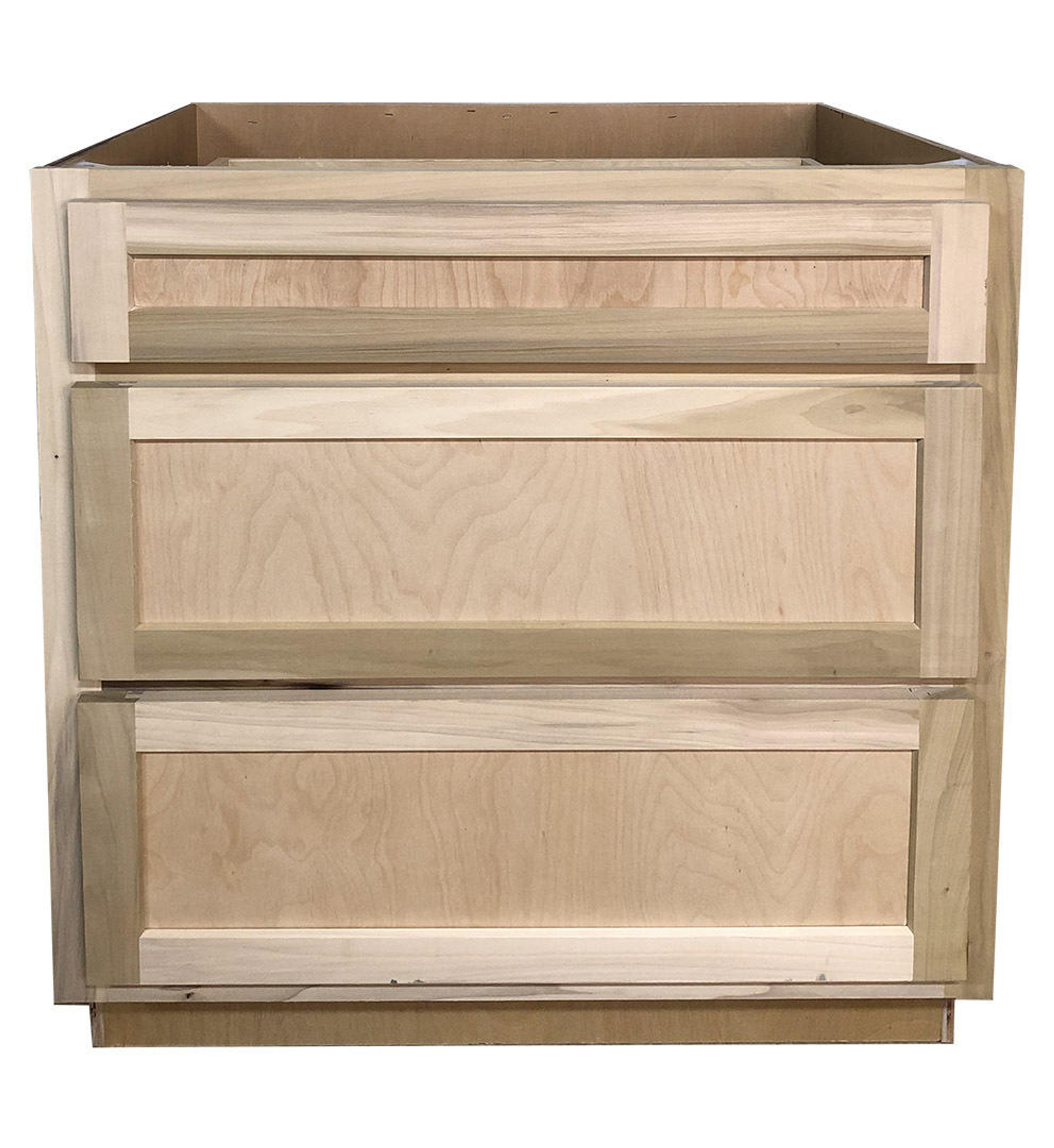 Kitchen Drawer Base Unfinished Poplar Shaker Style 30 in