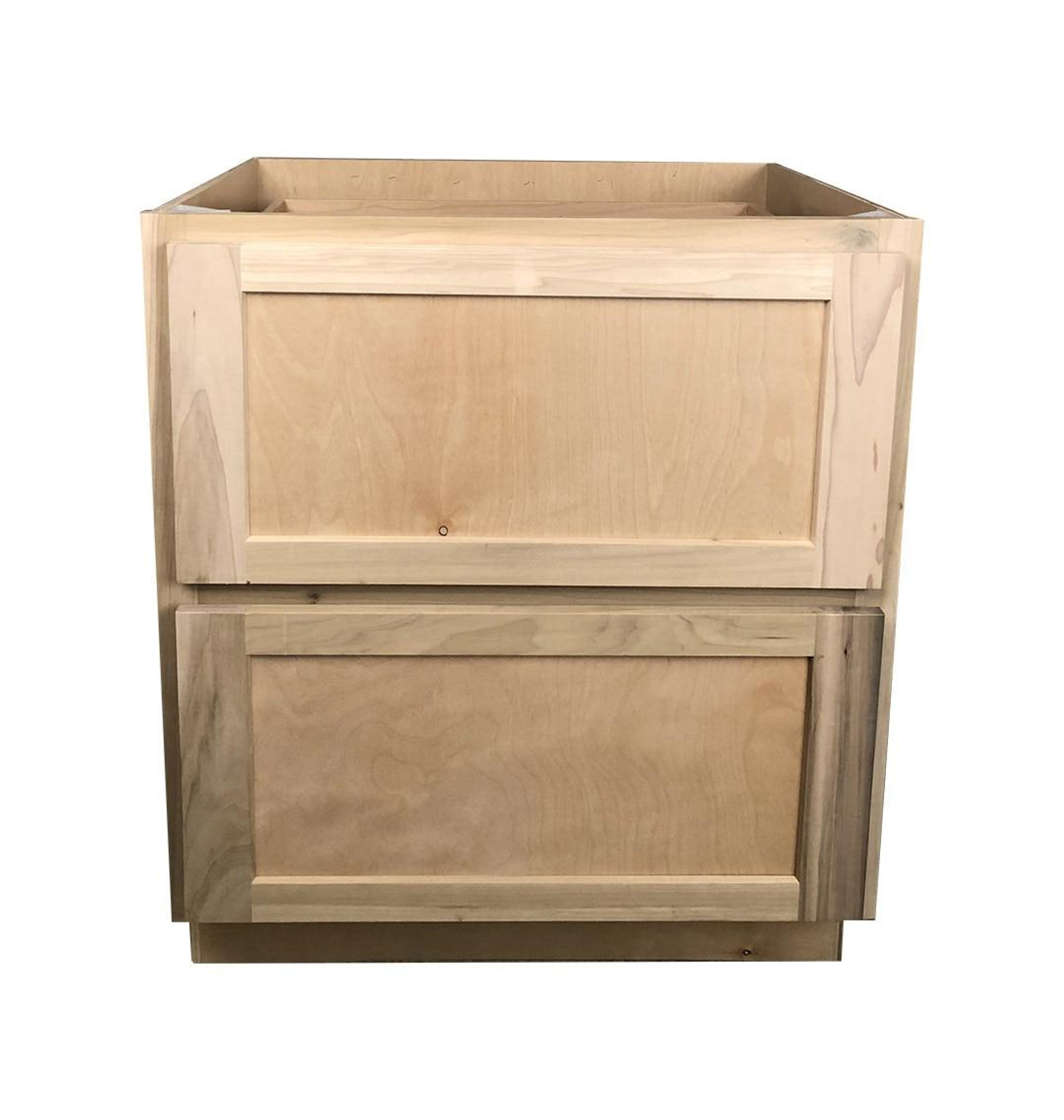 Kitchen Drawer Base Cabinet | Unfinished Poplar | Shaker Style