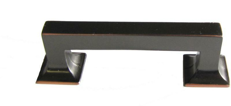 Hardware House 3-in Art Deco Pull, Classic Bronze