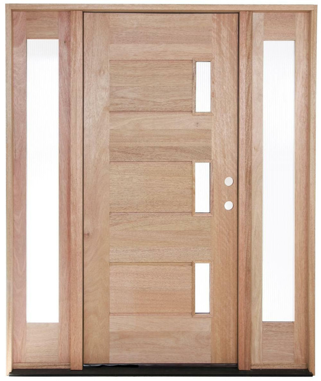 59x68 Exterior Mahogany Door or Three Line Glass with Sidelights