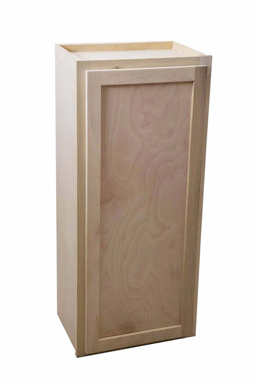 Kitchen Wall Cabinet or Unfinished Poplar or Shaker Style or 18x42x12 in