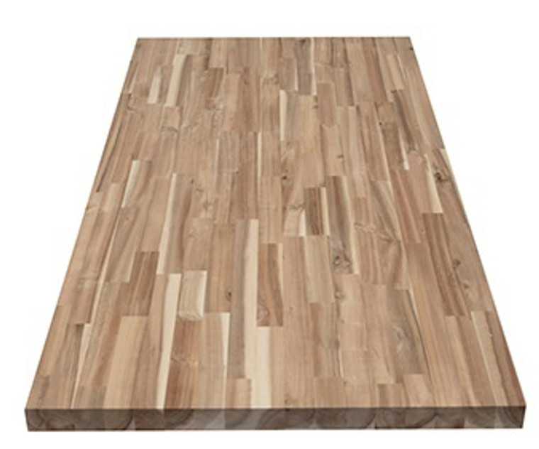 SBM Unfinished Acacia 4 ft L x 25 in D x 1.5 in T Butcher Block Countertop