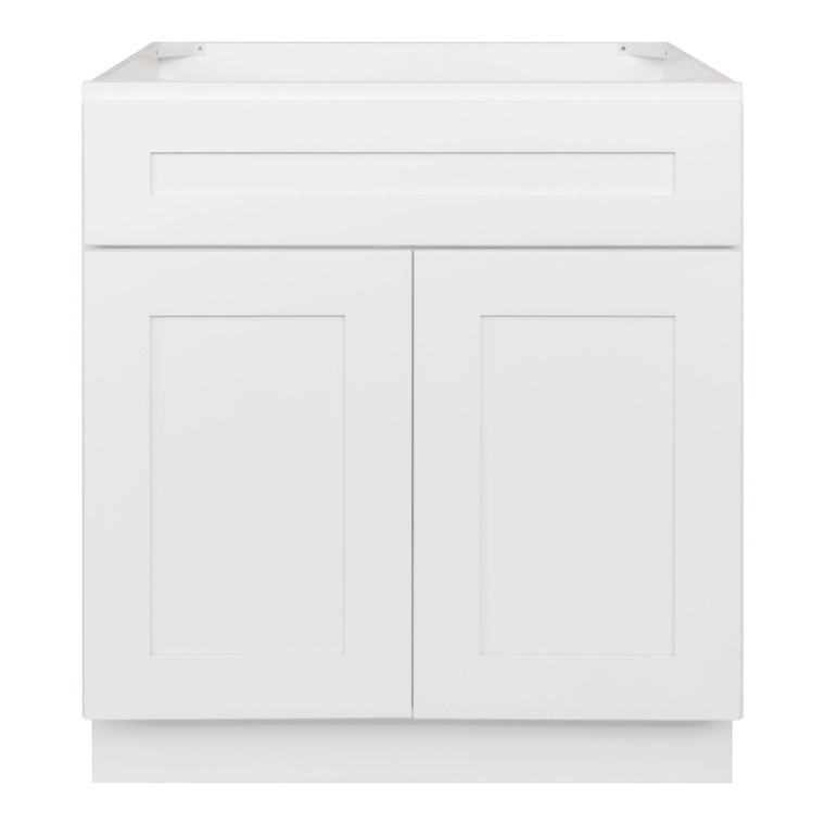 LessCare Vanity Sink Base Cabinet 30 x 21 x 34.5 | LessCare Alpina White