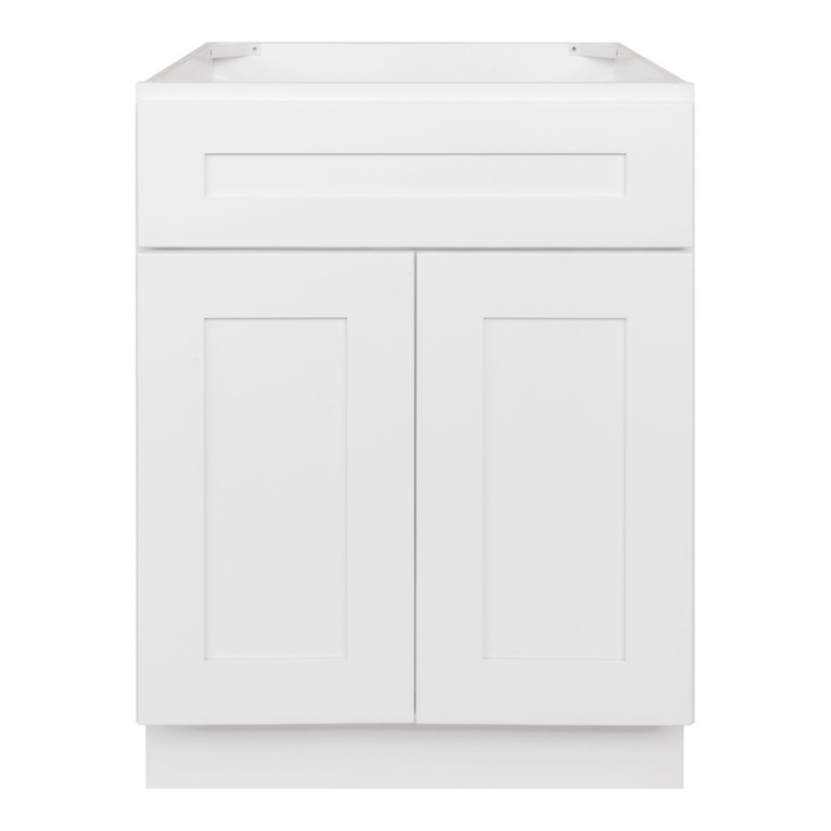LessCare Vanity Sink Base Cabinet 24 x 21 x 34.5 | LessCare Alpina White
