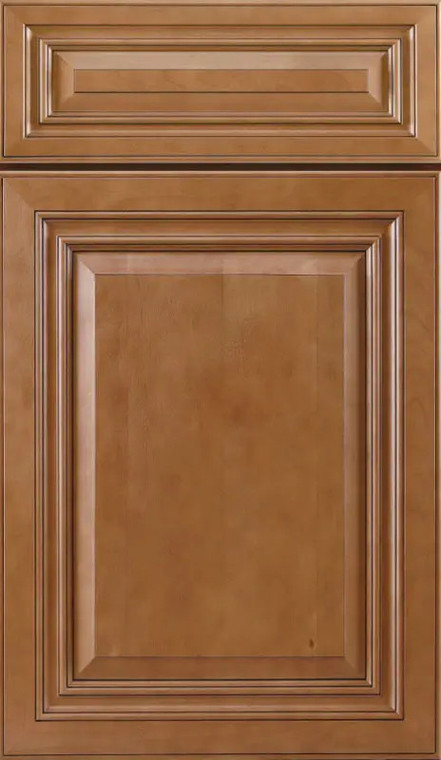  J&K Traditional CO66 Cinnamon Glazed Raised Panel Brown Door Sample