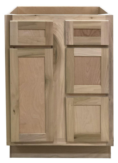 42 in. Sink & Drawer Bathroom Vanity Base Cabinet in Unfinished Poplar