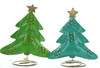 Hand Made Metal Christmas Tree Candle Tealight Holder Choice of 2 Colours Home