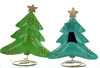 Hand Made Metal Christmas Tree Candle Tealight Holder Choice of 2 Colours Home