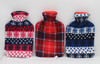 2L Hot Water Bottle with Soft Fleece Cover