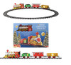 Deluxe Christmas 14 Pcs Train Set Realistic Sounds & Light Carriages Track