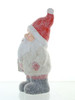 Set of 2 Medium Christmas Standing Santa Ornaments Snowy Day Tree Sack Gift