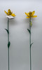 Fountasia Hand Crafted Set of 2 Small Metal Daffodils Garden Stakes Outdoor